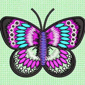 Best Purple Butterfly Embroidery logo.