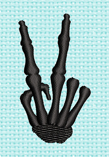 Best Skeleton Hand Embroidery logo.