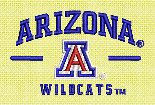 Best Arizona A Wildcats Embroidery logo.