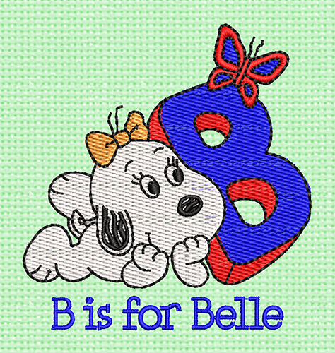 Best B Belle Embroidery logo.