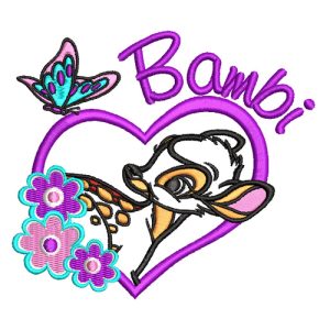 Best Bambi Deer Embroidery logo.