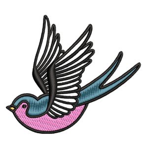 Best Barn Swallow Bird Embroidery logo.