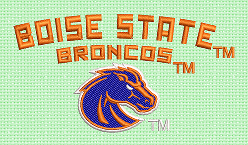 Best Boise State Horse Embroidery logo.