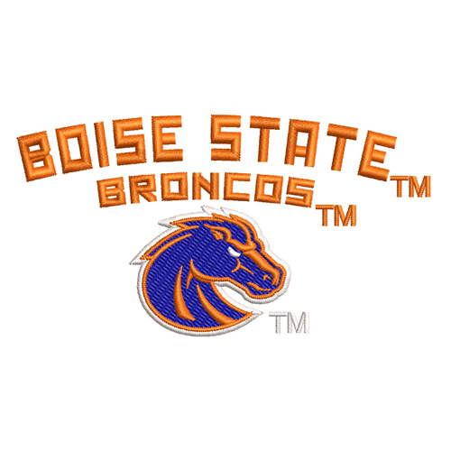 Best Boise State Horse Embroidery logo.