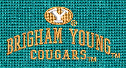 Best Brigham Young Embroidery logo.