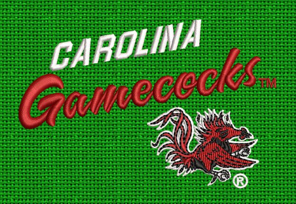 Carolina Gamecocks Embroidery logo.