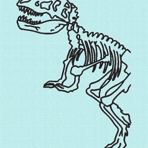 Best Dinosaur Skeleton Embroidery logo.