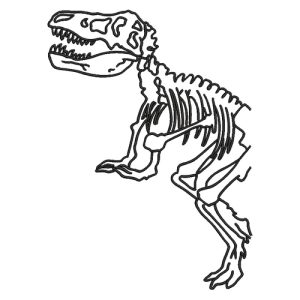 Best Dinosaur Skeleton Embroidery logo.