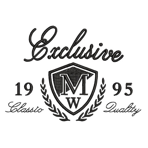 Best Exclusive MW Embroidery logo.