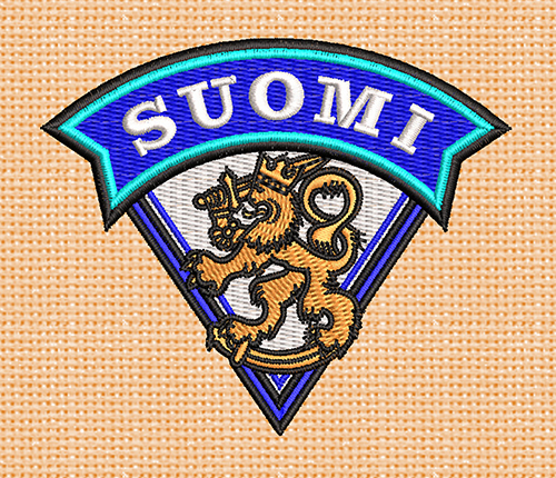 Best Finland Men Ice Hockey Embroidery logo.