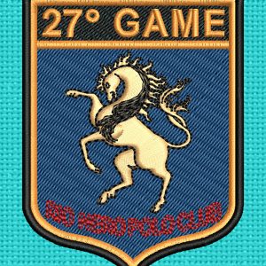Best Gaming Horse Embroidery logo.