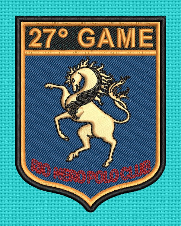 Best Gaming Horse Embroidery logo.