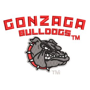 Best Gonzaga Bulldog Embroidery logo.