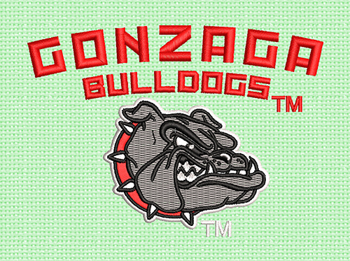 Best Gonzaga Bulldog Embroidery logo.