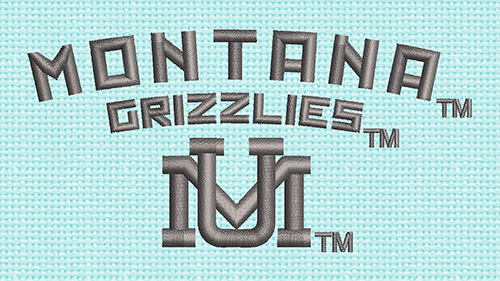 Best Grizzlies Montana Embroidery logo.