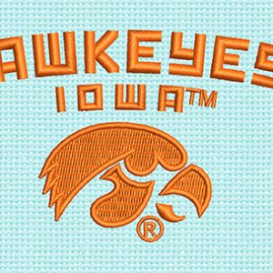 Best Hawkeyes Iowa Embroidery logo.