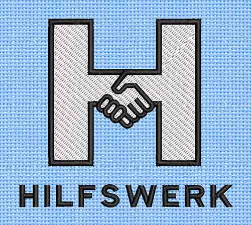 Best Hilfswerk Embroidery logo.