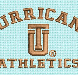 Best Hurricane Athletics Embroidery logo.