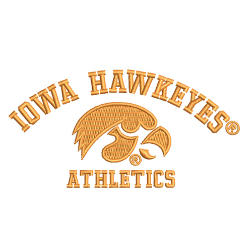 Best Iowa Hawkeyes Embroidery logo.