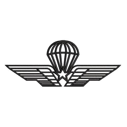 Best Italian parachute wings Embroidery logo.