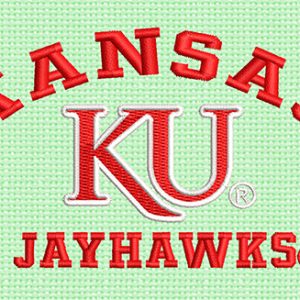 Best Kansas Jayhawks Embroidery logo.