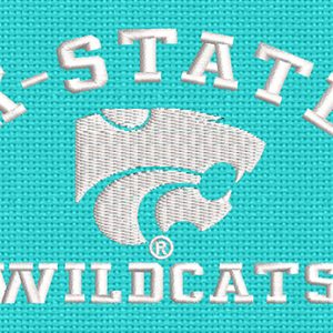 Best Kansas State Wildcats Embroidery logo.