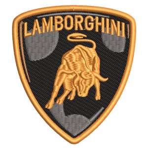 Best Lamborghini Embroidery logo.
