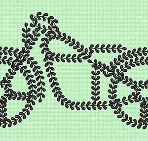 Best Leaf Bike Embroidery logo.