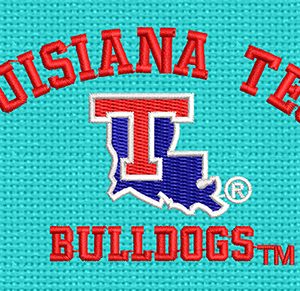 Best Louisiana Tech Bulldogs Embroidery logo.