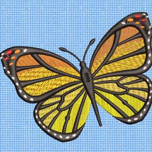 Best Butterfly Monarch Embroidery logo.