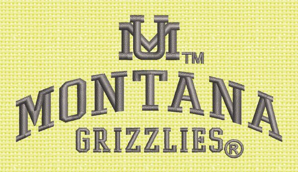 Best Montana Grizzlies Embroidery logo.