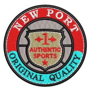 Best New Port Patch Embroidery logo.