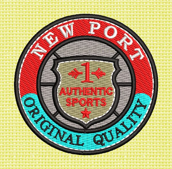 Best New Port Patch Embroidery logo.