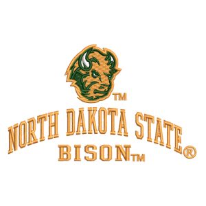 Best North Dakota State Embroidery logo.