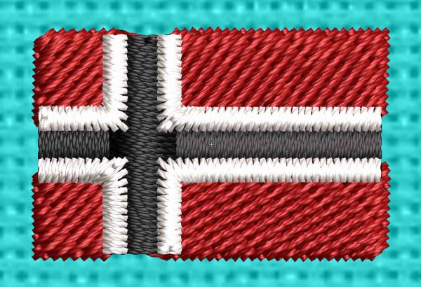 Best NorWay Flag Embroidery logo.