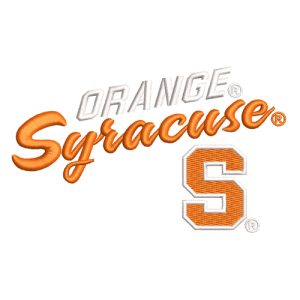 Best Orange Syracuse Embroidery logo.