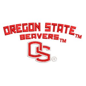 Best Oregon State Embroidery logo.