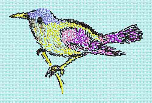 Best Orioles Bird Embroidery logo.