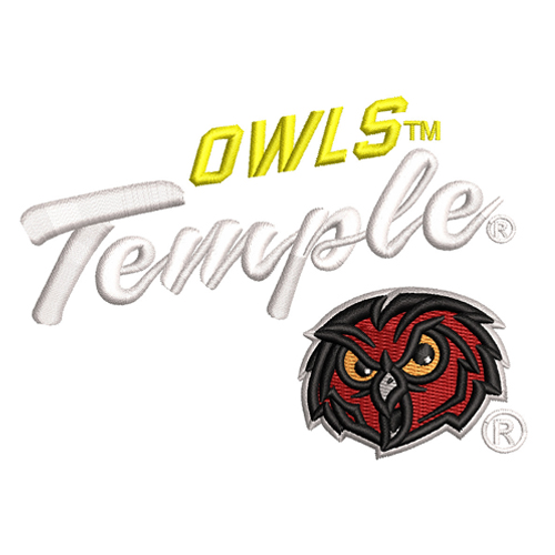 Best Owls Temple Embroidery logo.
