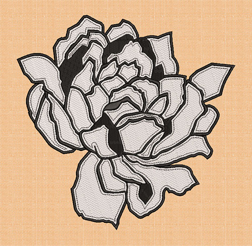 Best Peony Flower Embroidery logo.