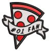 Best Pizza Fan Embroidery logo.