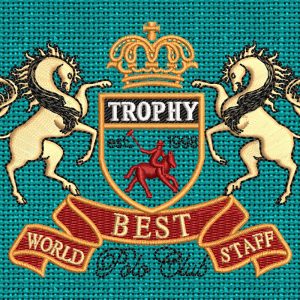 Best Polo Club Trophy Embroidery logo
