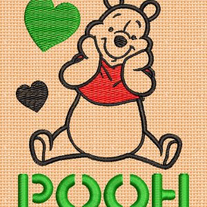 Best Pooh Beer Embroidery logo.