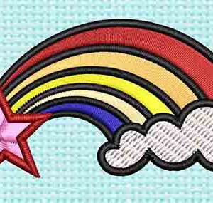 Best Rainbow Star Embroidery logo.