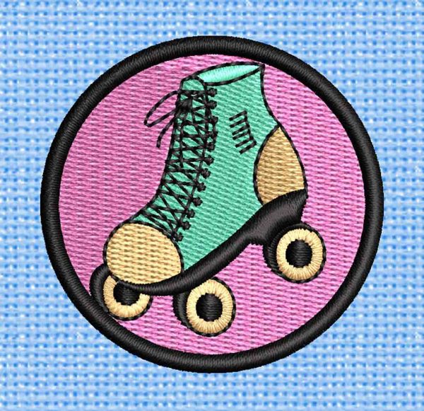 Roller Skate Embroidery logo.