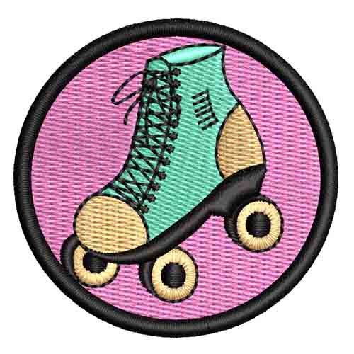 Roller Skate Embroidery logo.