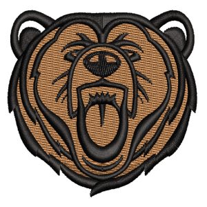 Best Royal Tiger Head Embroidery logo.