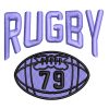 Best Rugby Ball Embroidery logo.