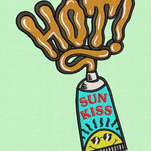 Best Hot Sun Kiss Embroidery logo.