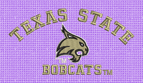 Best Texas state bobcat Embroidery logo.